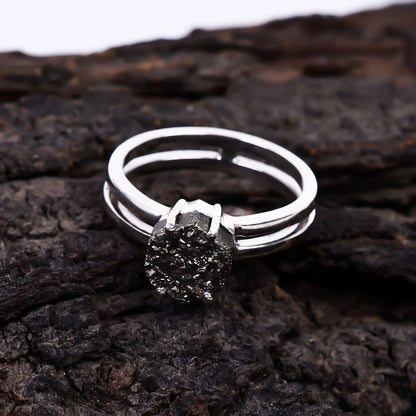 Sterling Silver Gemstone Pyrite Ring