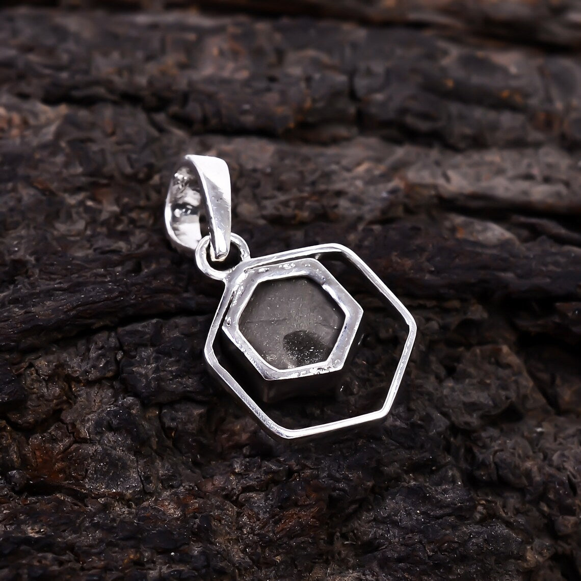 Natural Raw Pyrite Pendant